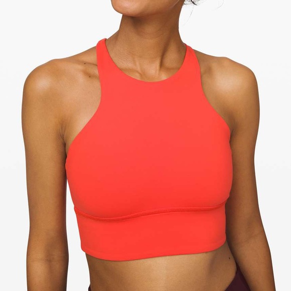 SOLD✖️Lululemon Thermal Red Free to Be Moved High Neck Bra 6 - Picture 4 of 5
